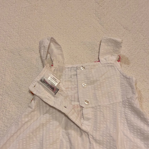 Y2K Youngland Ruffled Butterfly Dress, white with rainbow accents, Girls 24mo - Picture 5 of 9